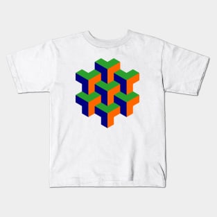 Geometric Tripod Design Kids T-Shirt